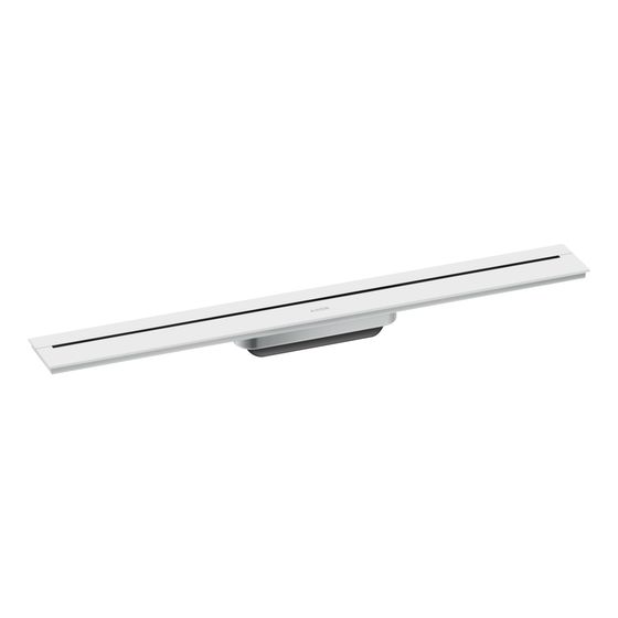 Hansgrohe AXOR Drain Fertigset Duschrinne 700mm zur Wandmontage, 55l/min, Mattweiß