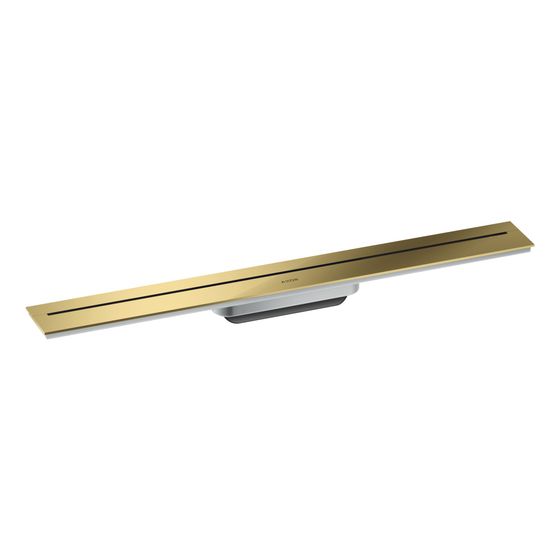 Hansgrohe AXOR Drain Fertigset Duschrinne 700mm zur Wandmontage, 55l/min, Polished Gold Optic