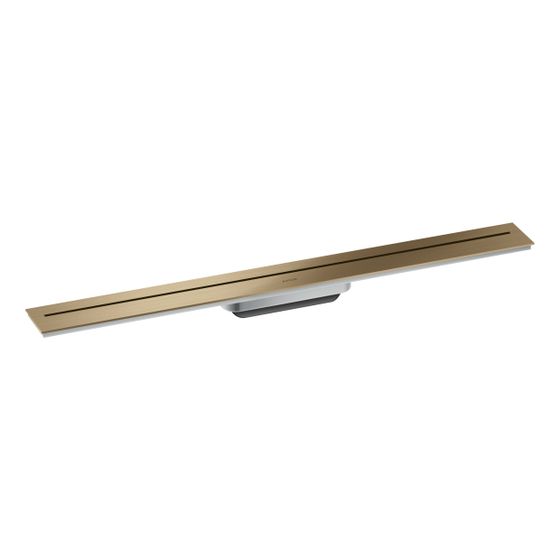 Hansgrohe AXOR Drain Fertigset Duschrinne 800mm zur Wandmontage, 55l/min, Brushed Bronze