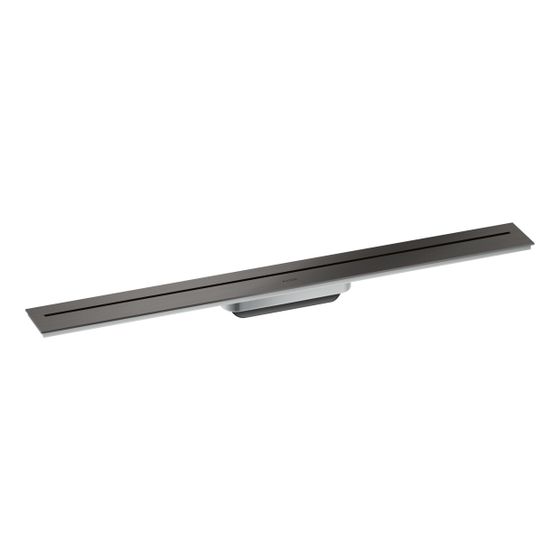 Hansgrohe AXOR Drain Fertigset Duschrinne 800mm zur Wandmontage, 55l/min, Brushed Black Chrome