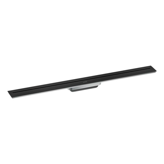 Hansgrohe AXOR Drain Fertigset Duschrinne 900mm zur Wandmontage, 55l/min, Mattschwarz