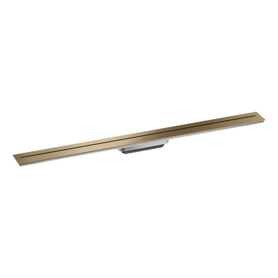Hansgrohe AXOR Drain Fertigset Duschrinne 1000mm zur Wandmontage, 55l/min, Brushed Bronze