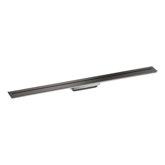 Hansgrohe AXOR Drain Fertigset Duschrinne 1000mm zur Wandmontage, 55l/min, Brushed Black Chrome
