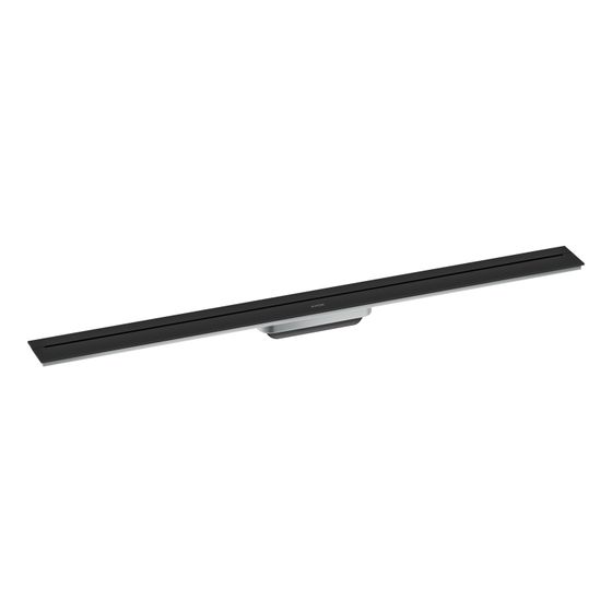 Hansgrohe AXOR Drain Fertigset Duschrinne 1000mm zur Wandmontage, 55l/min, Mattschwarz