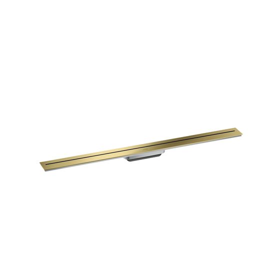 Hansgrohe AXOR Drain Fertigset Duschrinne 1000mm zur Wandmontage, 55l/min, Brushed Brass