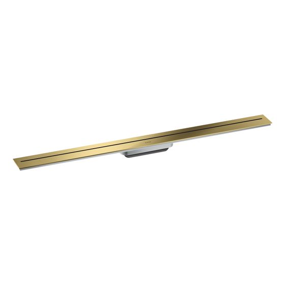 Hansgrohe AXOR Drain Fertigset Duschrinne 1000mm zur Wandmontage, 55l/min, Polished Gold Optic