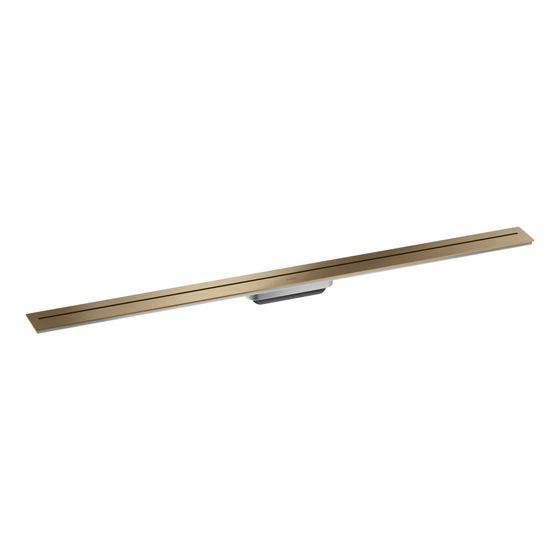 Hansgrohe AXOR Drain Fertigset Duschrinne 1200mm zur Wandmontage, 55l/min, Brushed Bronze