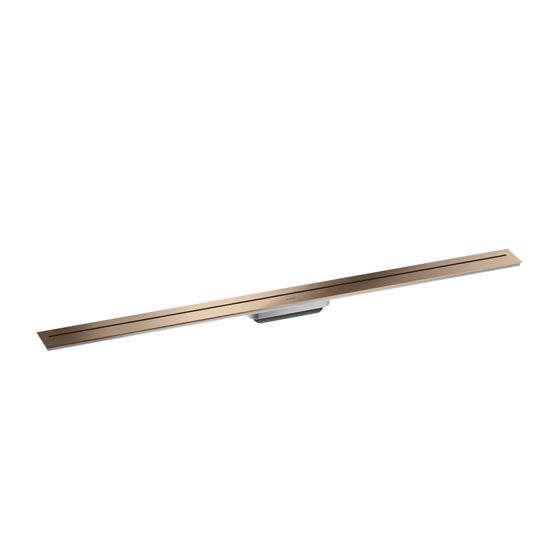 Hansgrohe AXOR Drain Fertigset Duschrinne 1200mm zur Wandmontage, 55l/min, Polished Red Gold