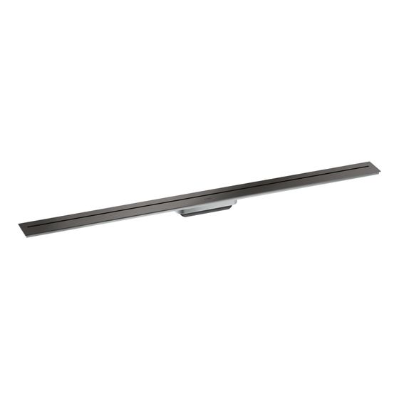 Hansgrohe AXOR Drain Fertigset Duschrinne 1200mm zur Wandmontage, 55l/min, Brushed Black Chrome