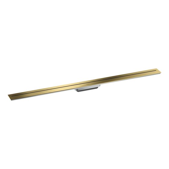 Hansgrohe AXOR Drain Fertigset Duschrinne 1200mm zur Wandmontage, 55l/min, Polished Gold Optic