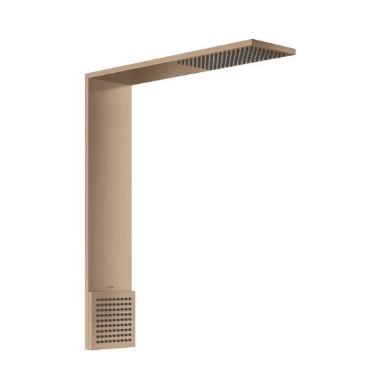 Hansgrohe AXOR ShowerComposition Brausenmodul, 17l/min, 110x220mm, 1jet, Schulterbrause, Brushed Red Gold