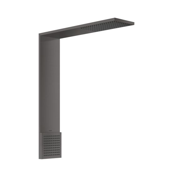 Hansgrohe AXOR ShowerComposition Brausenmodul, 17l/min, 110x220mm, 1jet, Schulterbrause, Brushed Black Chrome