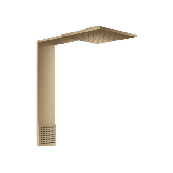 Hansgrohe AXOR ShowerComposition Brausenmodul, 21,6l/min, 250x250mm, 2jet, Schulterbrause, Brushed Bronze