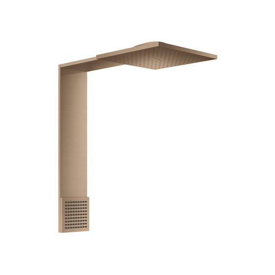 Hansgrohe AXOR ShowerComposition Brausenmodul, 21,6l/min, 250x250mm, 2jet, Schulterbrause, Brushed Red Gold