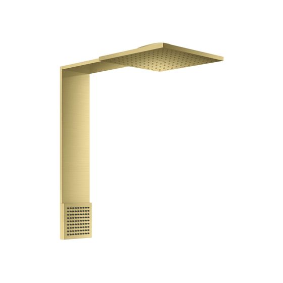 Hansgrohe AXOR ShowerComposition Brausenmodul, 21,6l/min, 250x250mm, 2jet, Schulterbrause, Brushed Brass