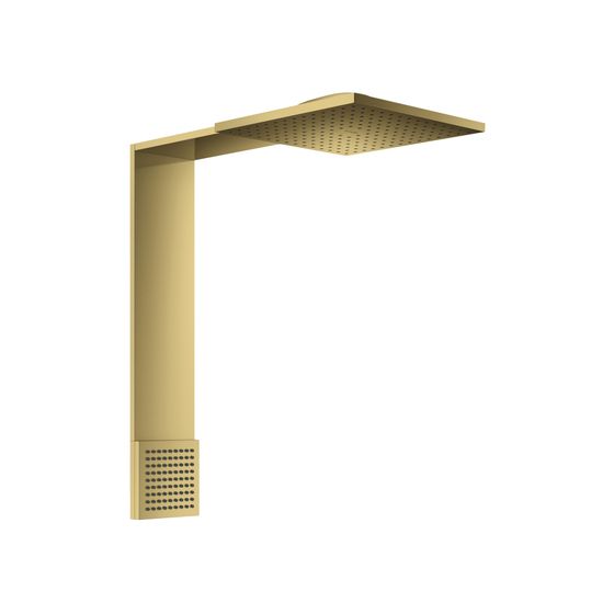 Hansgrohe AXOR ShowerComposition Brausenmodul, 21,6l/min, 250x250mm, 2jet, Schulterbrause, Polished Gold Optic
