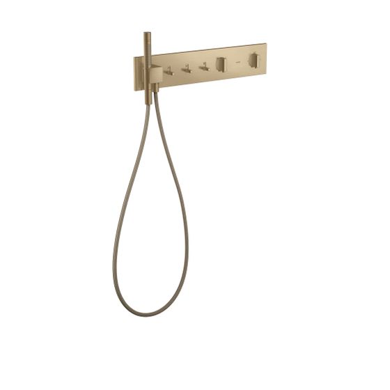 Hansgrohe AXOR ShowerComposition Thermostatmodul 540x110mm, Unterputz für 3 Verbraucher, Brushed Bronze