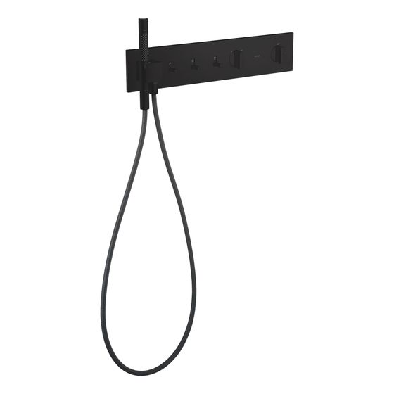 Hansgrohe AXOR ShowerComposition Thermostatmodul 540x110mm, Unterputz für 3 Verbraucher, Mattschwarz