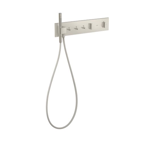 Hansgrohe AXOR ShowerComposition Thermostatmodul 540x110mm, Unterputz für 3 Verbraucher, Edelstahl Optic