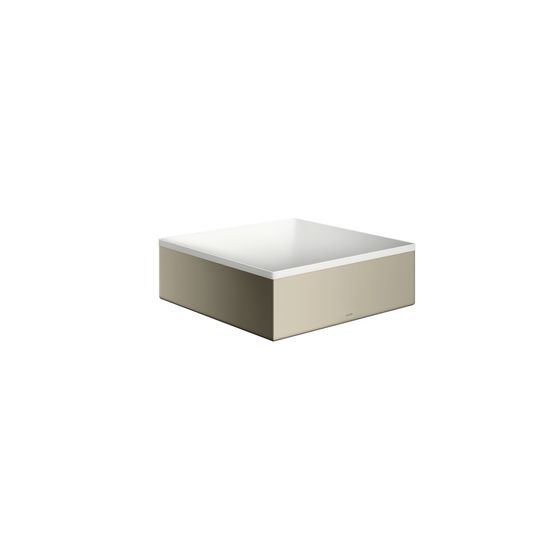 Hansgrohe AXOR Aufsatzwaschtisch Suite Quadratisch, 285x105x285mm, ohne Hahnloch, Überlauf, Polished Nickel