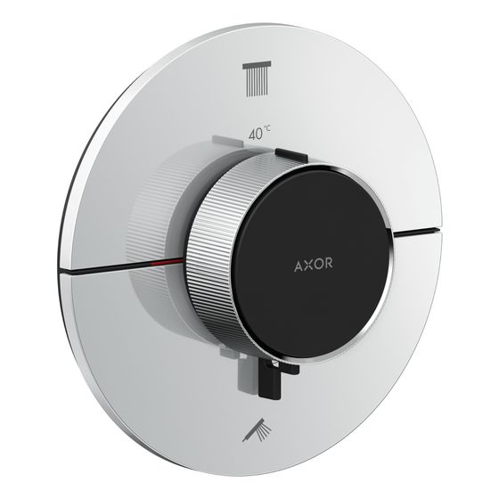 Hansgrohe AXOR ShowerSelect ID Thermostat Unterputz, 22,1l/min, rund für 2 Verbraucher, Chrom