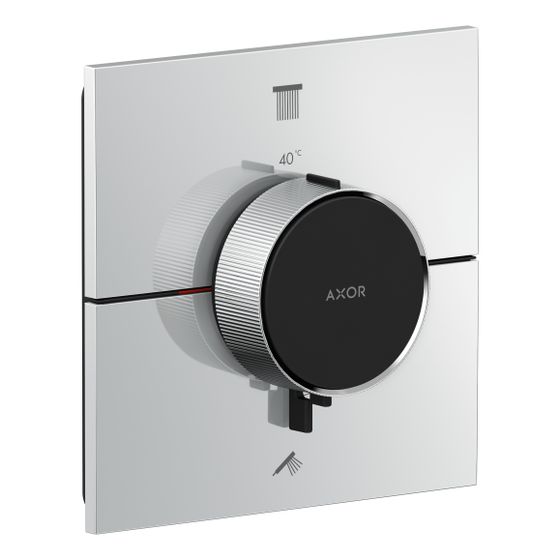 Hansgrohe AXOR ShowerSelect ID Thermostat Unterputz, 22,1l/min, eckig für 2 Verbraucher, Chrom