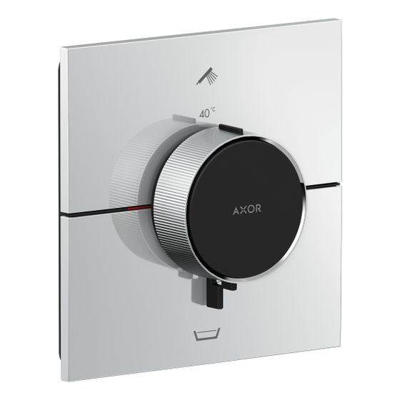 Hansgrohe AXOR ShowerSelect ID Thermostat Unterputz, 22,1l/min, eckig für 2 Verb., integrierter Sicherungskombination, Chrom