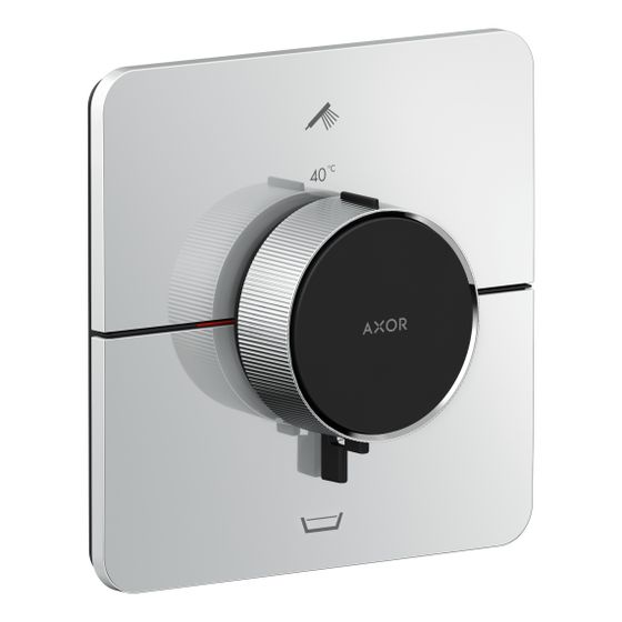 Hansgrohe AXOR ShowerSelect ID Thermostat Unterputz, 26l/min, softsquare für 2 Verb., integrierter Sicherungskombination, Chrom