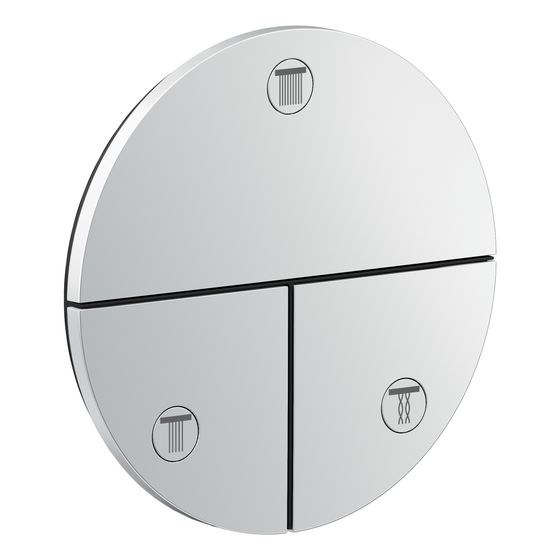 Hansgrohe AXOR ShowerSelect ID Ventil Unterputz, 26l/min, rund für 3 Verbraucher, Chrom