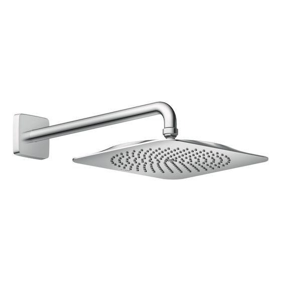 Hansgrohe AXOR Citterio C Kopfbrause 270x270mm, 1jet, EcoSmart, Brausearm, Chrom