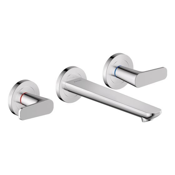 Hansgrohe AXOR Waschtischarmatur Citterio C 3-Loch Unterputz, Wandmontage, Auslauf 195mm, DN 15, Chrom