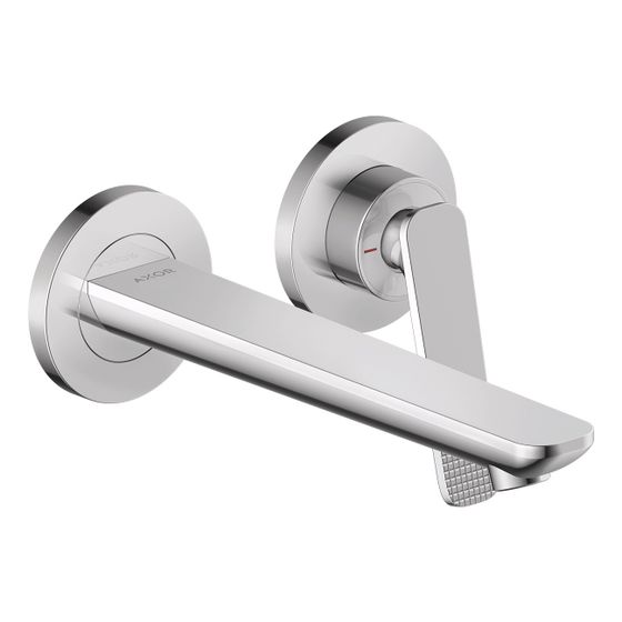 Hansgrohe AXOR Citterio C Einhebel-Waschtischmischer Unterputz für Wandmontage, Auslauf 195mm, Cubic cut, Chrom