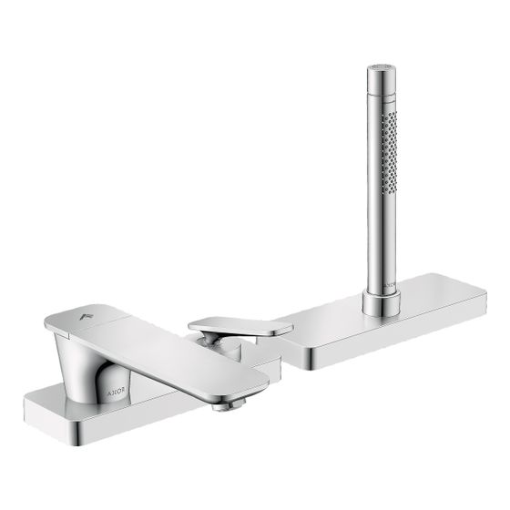 Hansgrohe AXOR Citterio C 3-Loch Einhebel-Wannenmischer, Wannenrandmontage, sBox, Chrom