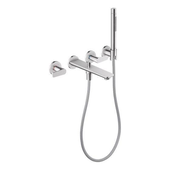 Hansgrohe AXOR Citterio C 3-Loch Wannenmischer Unterputz Wandmontage, Handbrause, Chrom