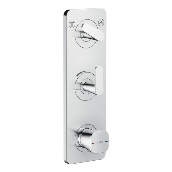Hansgrohe AXOR Citterio C Thermostatmodul 380x120mm, UP DN 20, Platte für 2 Verbraucher, Chrom