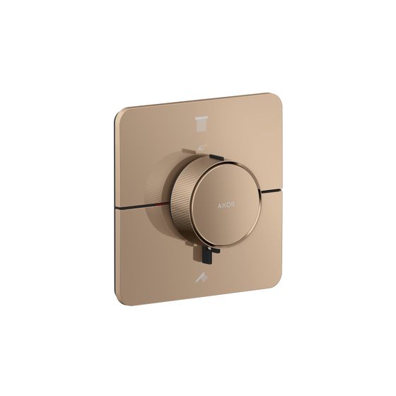 Hansgrohe AXOR ShowerSelect ID Thermostat Unterputz, 22,1l/min, softsquare für 2 Verbraucher, Polished Red Gold