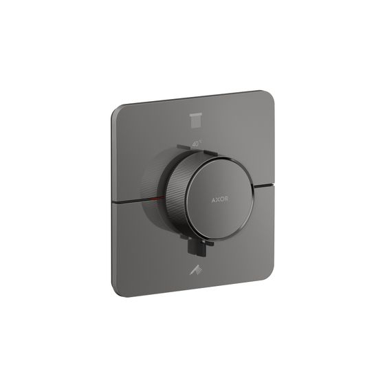 Hansgrohe AXOR ShowerSelect ID Thermostat Unterputz, 22,1l/min, softsquare für 2 Verbraucher, Polished Black Chrome