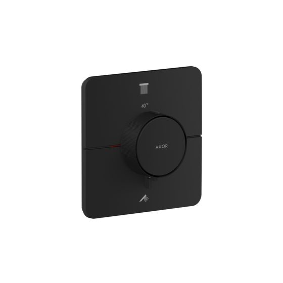 Hansgrohe AXOR ShowerSelect ID Thermostat Unterputz, 22,1l/min, softsquare für 2 Verbraucher, Mattschwarz