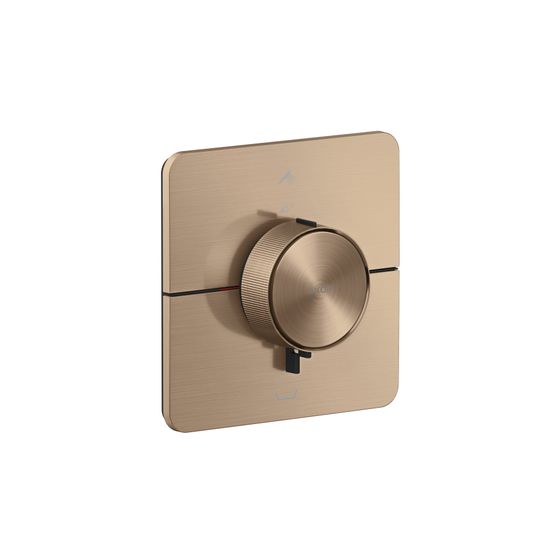 Hansgrohe AXOR ShowerSelect ID Thermostat UP 26l/min softsquare für 2 Verb., int. Sicherungskombination, Brushed Red Gold