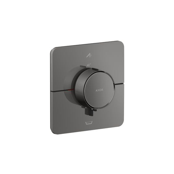 Hansgrohe AXOR ShowerSelect ID Thermostat UP 26l/min softsquare für 2 Verb., int. Sicherungskombination, Polished Black Chrome