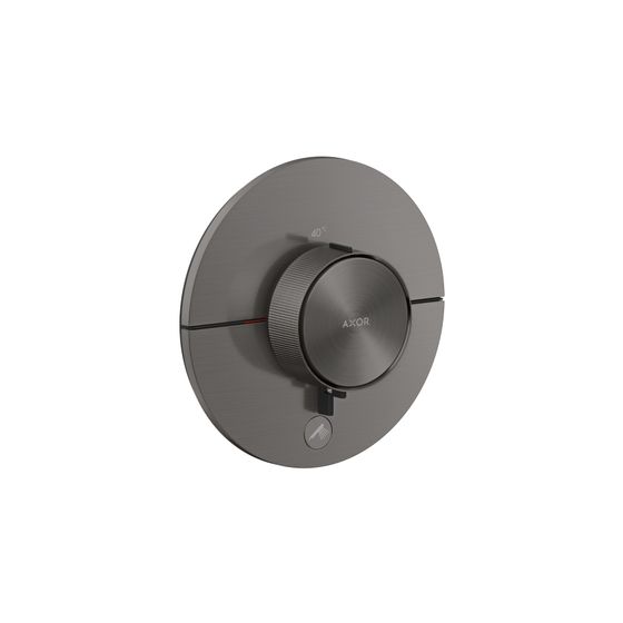 Hansgrohe AXOR ShowerSelect ID Thermostat HighFlow UP 23l/min rund für 1 Verb., 1 zusätzlichen Abgang, Brushed Black Chrome