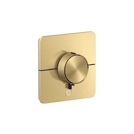 Hansgrohe AXOR ShowerSelect ID Thermostat HighFlow UP 23l/min softsquare für 1 Verb. 1 zusätzlichen Abgang, Brushed Gold Optic