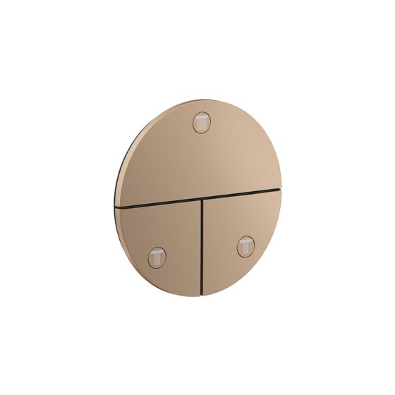 Hansgrohe AXOR ShowerSelect ID Ventil Unterputz, 26l/min, rund für 3 Verbraucher, Polished Red Gold