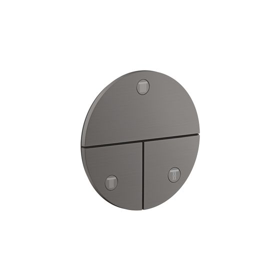 Hansgrohe AXOR ShowerSelect ID Ventil Unterputz, 26l/min, rund für 3 Verbraucher, Brushed Black Chrome