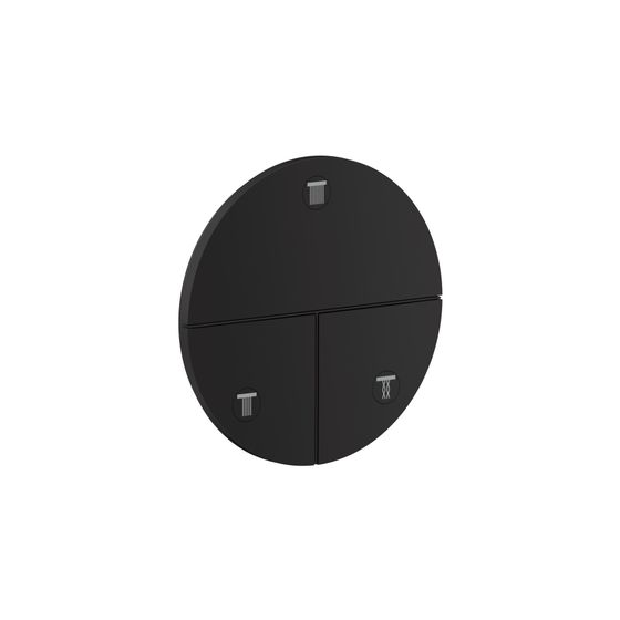 Hansgrohe AXOR ShowerSelect ID Ventil Unterputz, 26l/min, rund für 3 Verbraucher, Mattschwarz