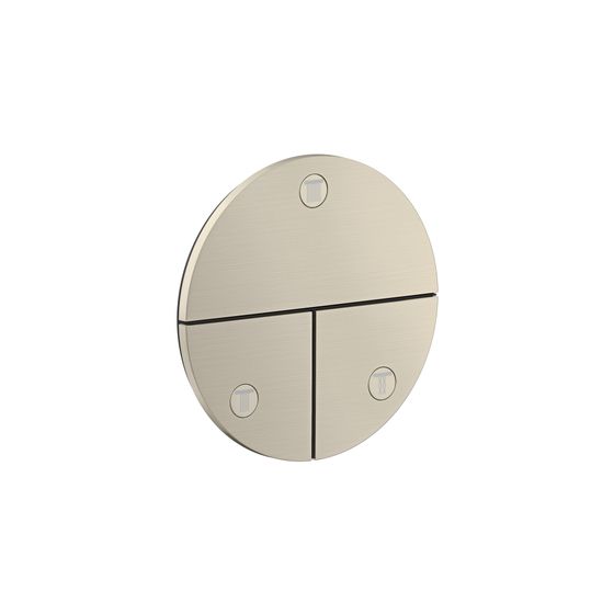 Hansgrohe AXOR ShowerSelect ID Ventil Unterputz, 26l/min, rund für 3 Verbraucher, Brushed Nickel