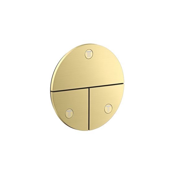 Hansgrohe AXOR ShowerSelect ID Ventil Unterputz, 26l/min, rund für 3 Verbraucher, Brushed Brass