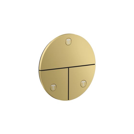 Hansgrohe AXOR ShowerSelect ID Ventil Unterputz, 26l/min, rund für 3 Verbraucher, Polished Gold Optic