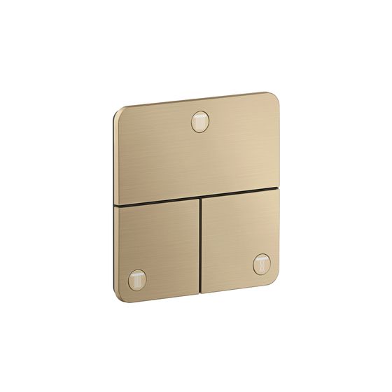 Hansgrohe AXOR ShowerSelect ID Ventil Unterputz, 26l/min, softsquare für 3 Verbraucher, Brushed Bronze