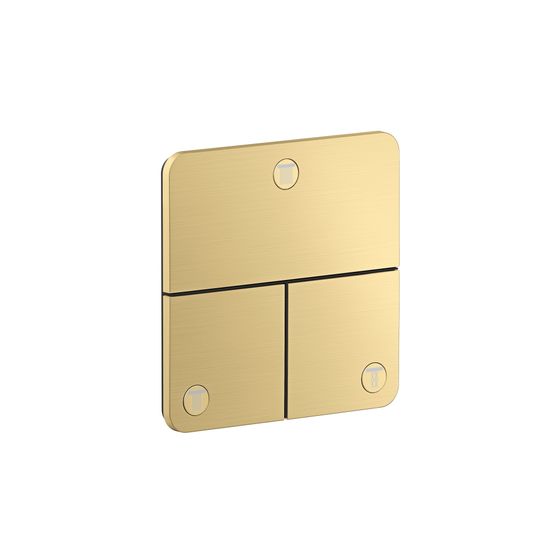 Hansgrohe AXOR ShowerSelect ID Ventil Unterputz, 26l/min, softsquare für 3 Verbraucher, Brushed Gold Optic